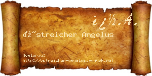 Östreicher Angelus névjegykártya